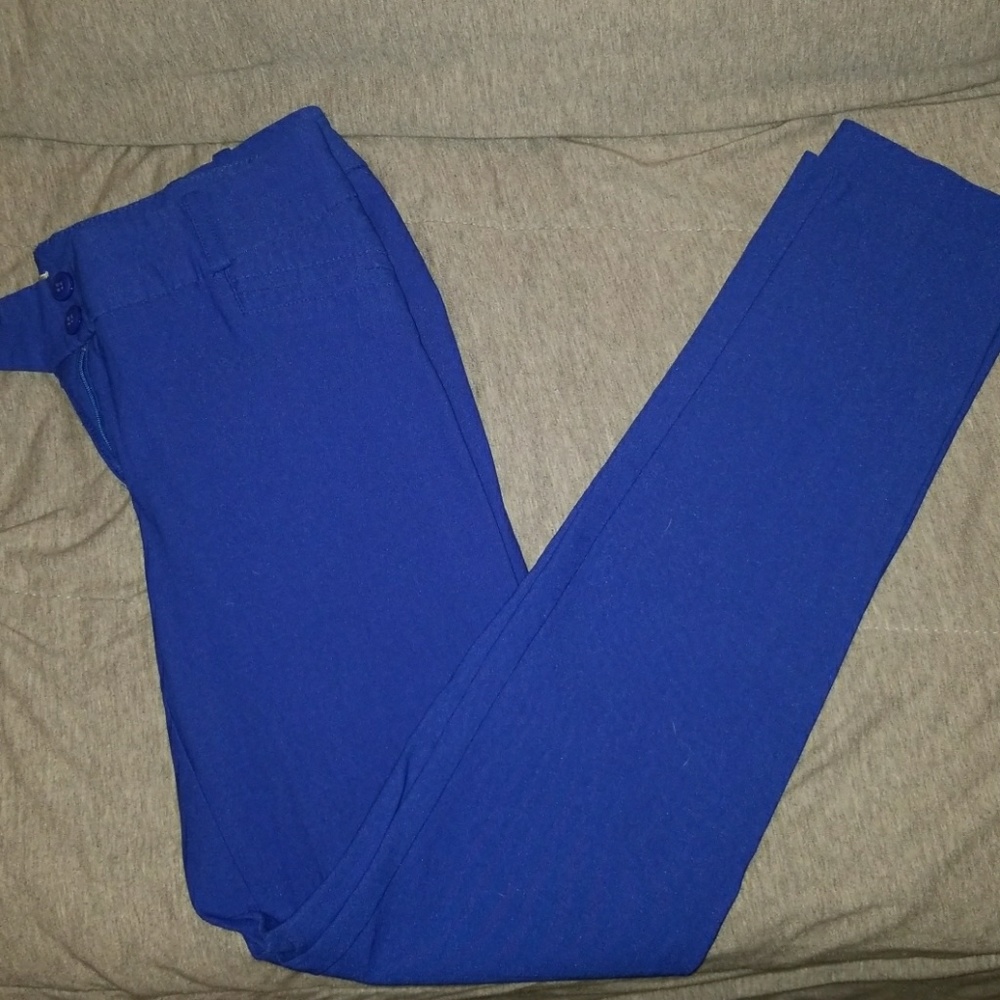 Papaya colored skinny jeans